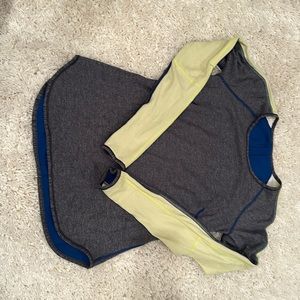 lululemon runder under reversible long sleeve shirt, size 6